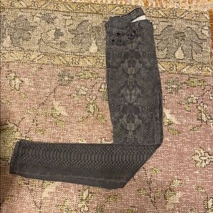 Hudson snakeskin jeans